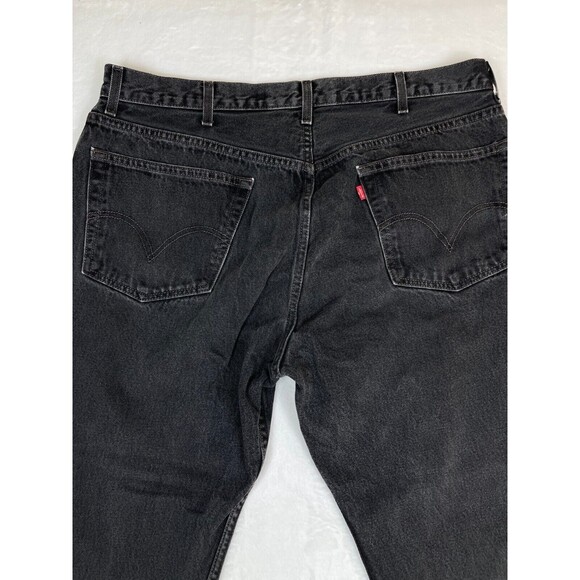 Levis 505 Jeans Mens Size 40x32 actual 38x28  Black Regular Fit Straight Leg - Picture 5 of 16